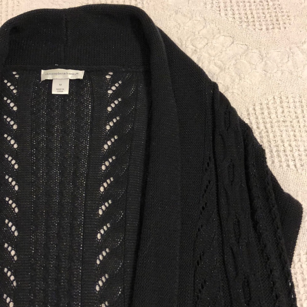 Christopher & Banks long sleeveless cardigan